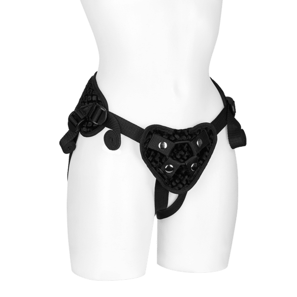 Lux Fetish Diamond Velvet Strap-On Corset