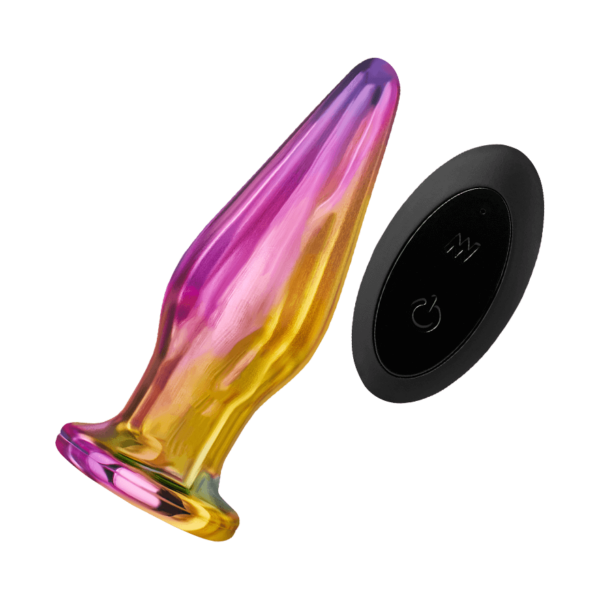 Dream Toys Glamour Glass - Remote Vibe Tapered Plug