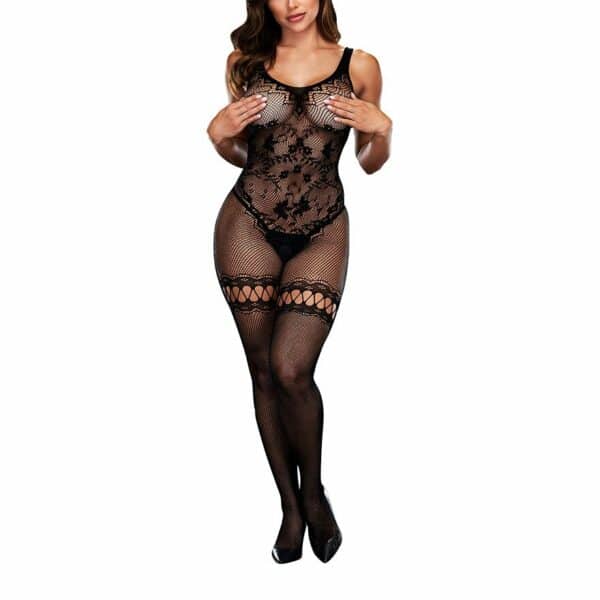 Baci Lingerie Crotchless Bodystocking