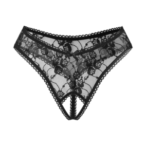 Rimba Sexy Ouvert-String mit Ziernaht und Spitze