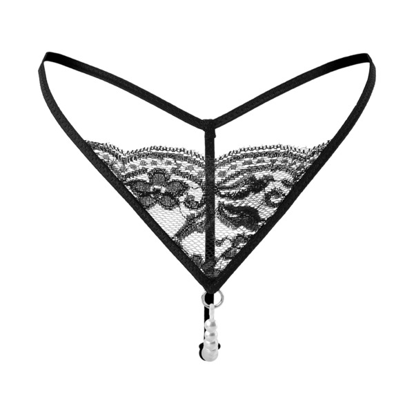 Rimba Spitzenstring mit edler Perlenkette