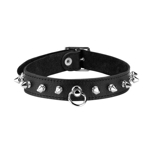 Rimba Leder-Halsband mit Killernieten