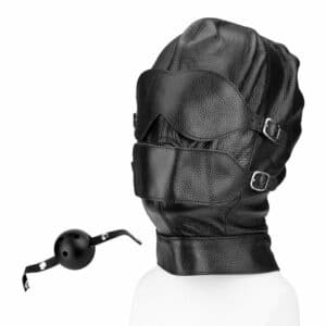 Rimba Variable Leder-Maske mit Knebel