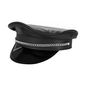 Rimba Polizei-Mütze in Leder-Optik