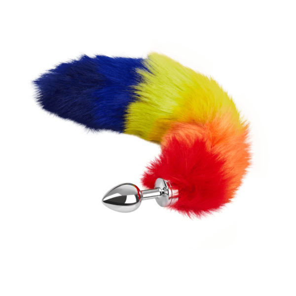 Rimba Buttplug Small with Rainbow Tail