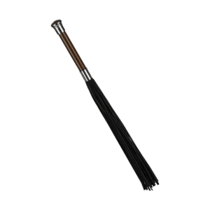 Rimba Suede Flogger With Glass Handle