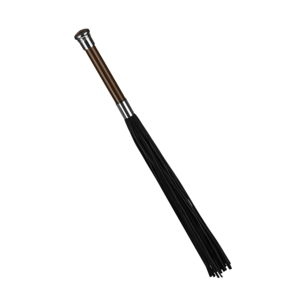 Rimba Suede Flogger With Glass Handle