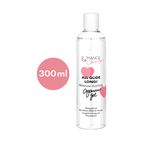 Romance For Charity 300 ml Orgasmus Gel - All Glide Long!