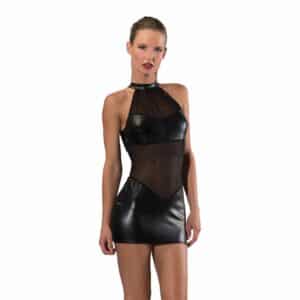 Guilty Pleasure Kleid aus Mesh und Latex