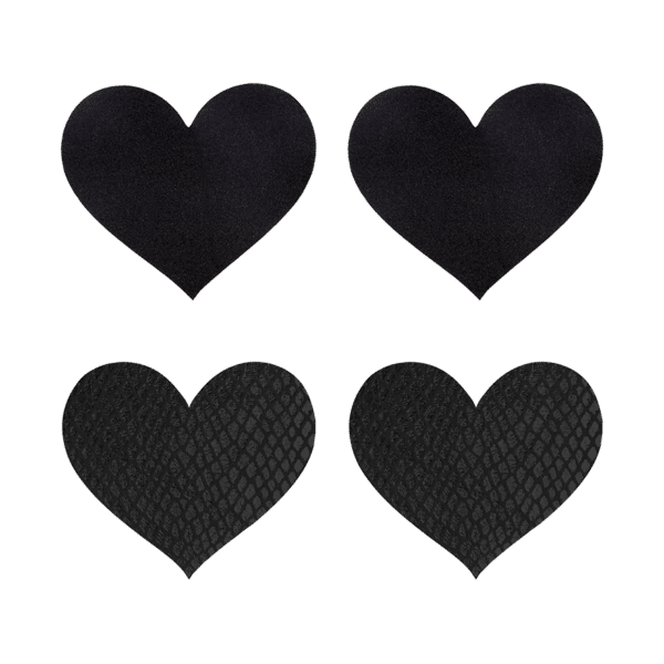 Peekaboo Classic Black Hearts